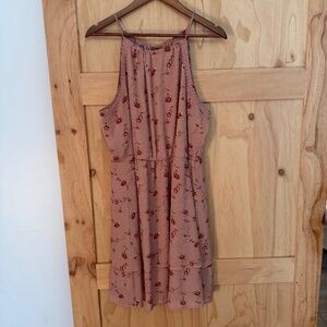 Maurices Mauve Pink Floral Dress